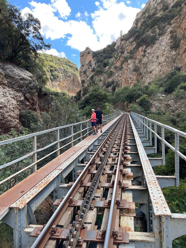 Hiking in the Vouraikos Gorge