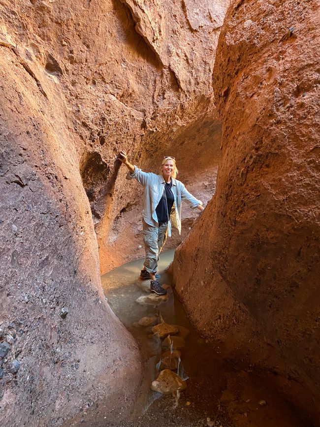 Fortunately, the canyon was almost dry