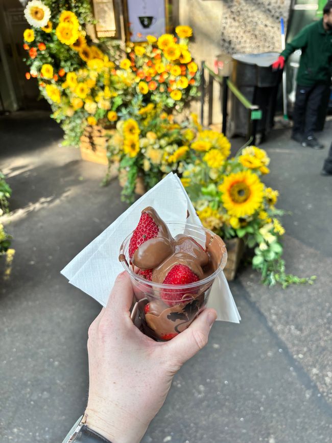 Die Schokoerdbeeren vom Borough Markt