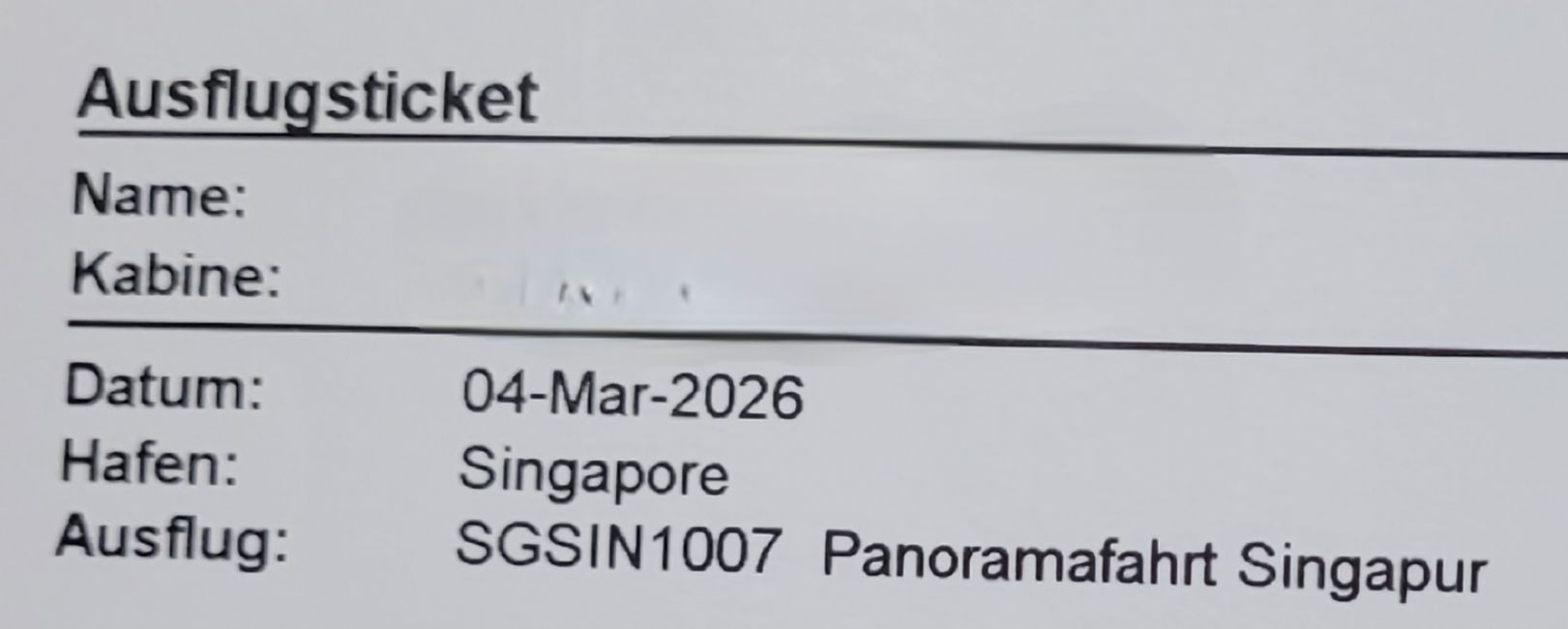 Tag 116 und 117: Kreuzfahrt rund um die Welt  - Singapur