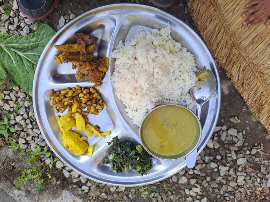 Different types of Dal Bhat.
