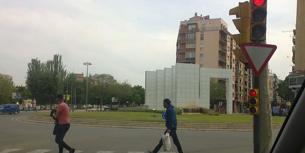 Foto dalla mia auto a Lleida (Catalogna, Spagna) (aprile 2019)