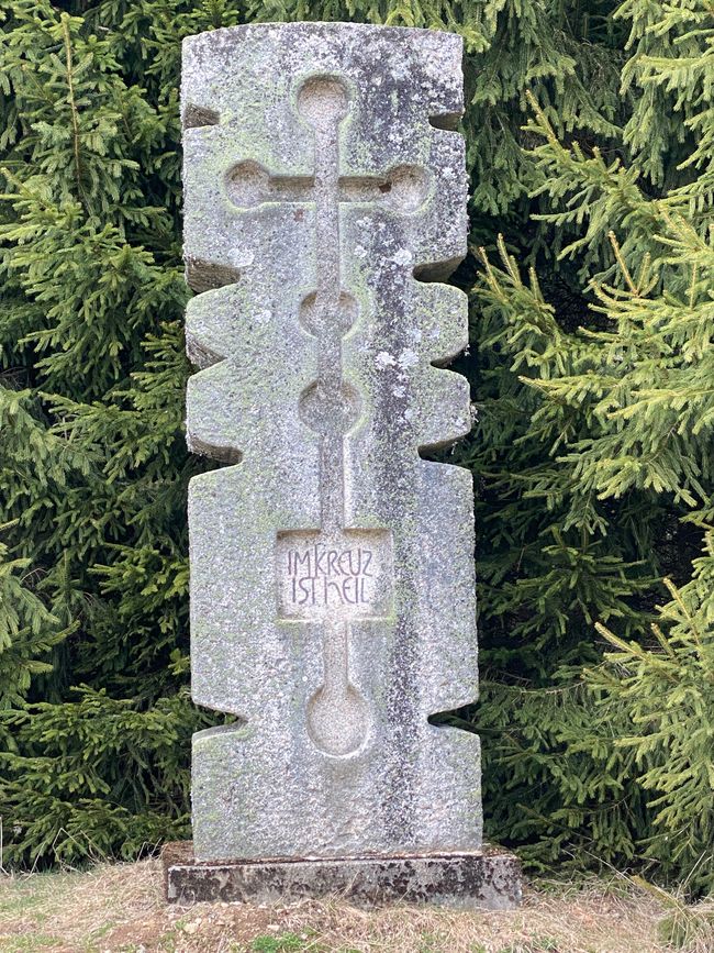 "Im Kreuz ist Heil" steht hier
