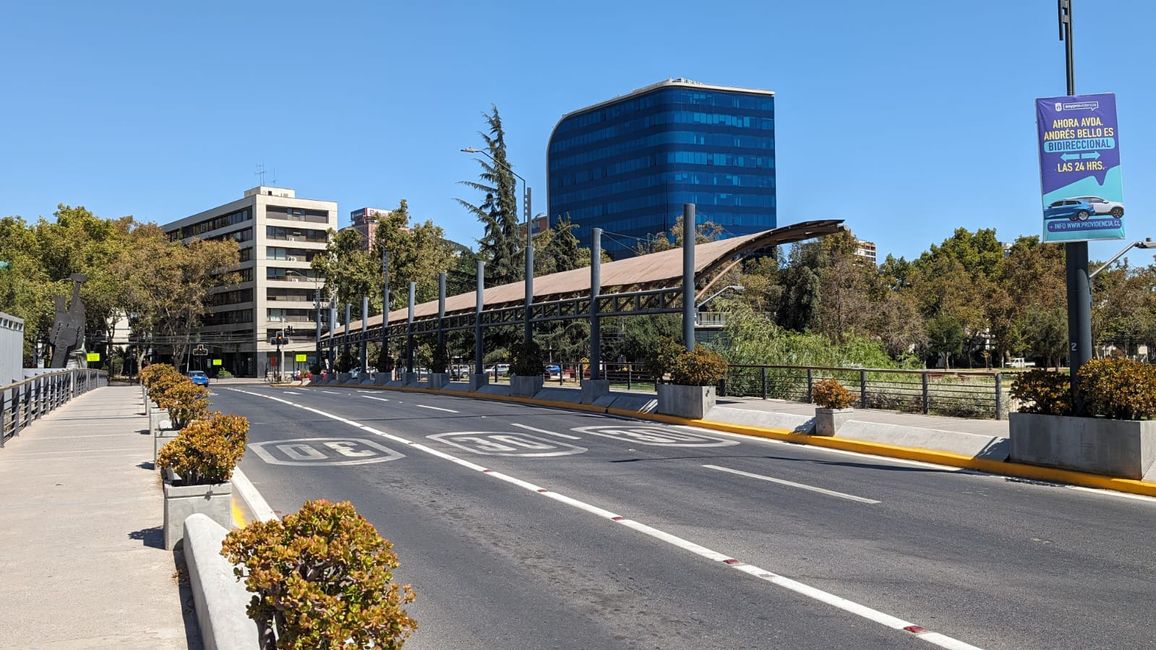 Llegada a Santiago de Chile