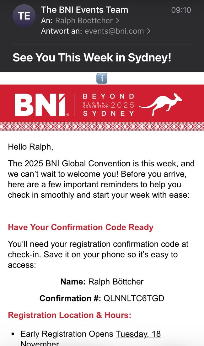 Business Networking International – Édition Sydney