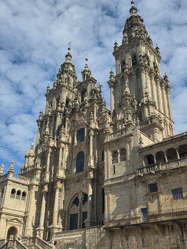 Die imposante Kathedrale von Santiago de Compostela