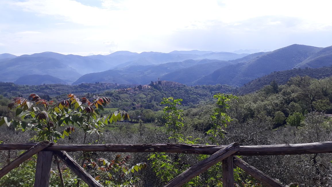 A few kilometers past Terni, things become tranquil again.