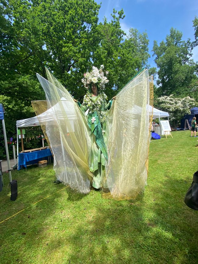 Die Blumenfee auf dem Naturparkmarkt