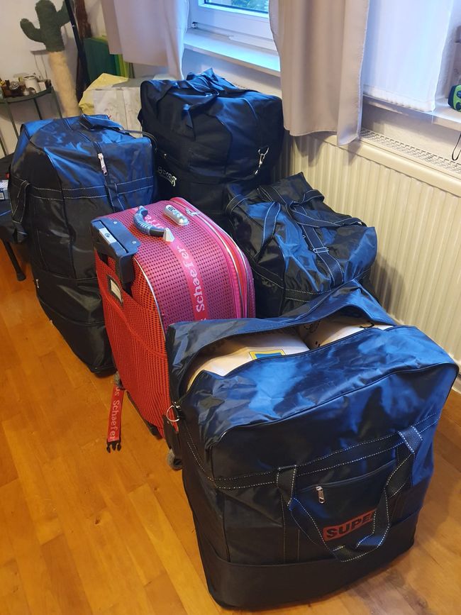 Packe packe Koffer