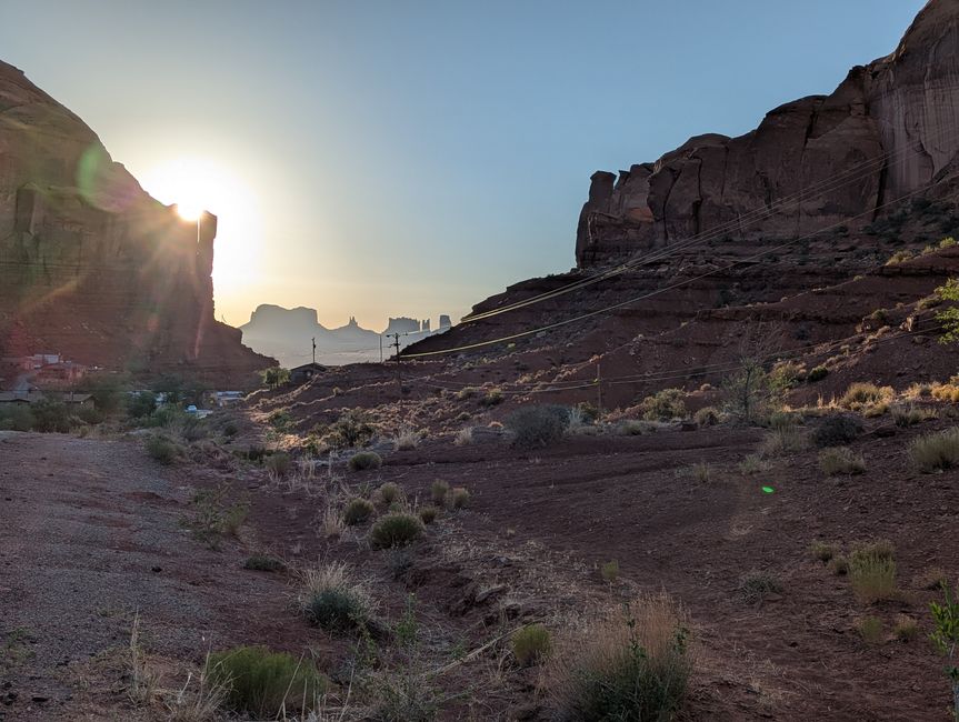 Chemin vers le Monument Valley