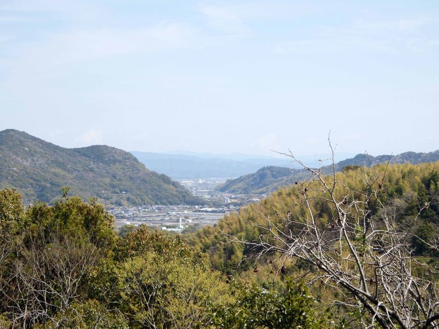 Aussicht vom Makino Botanical Garden