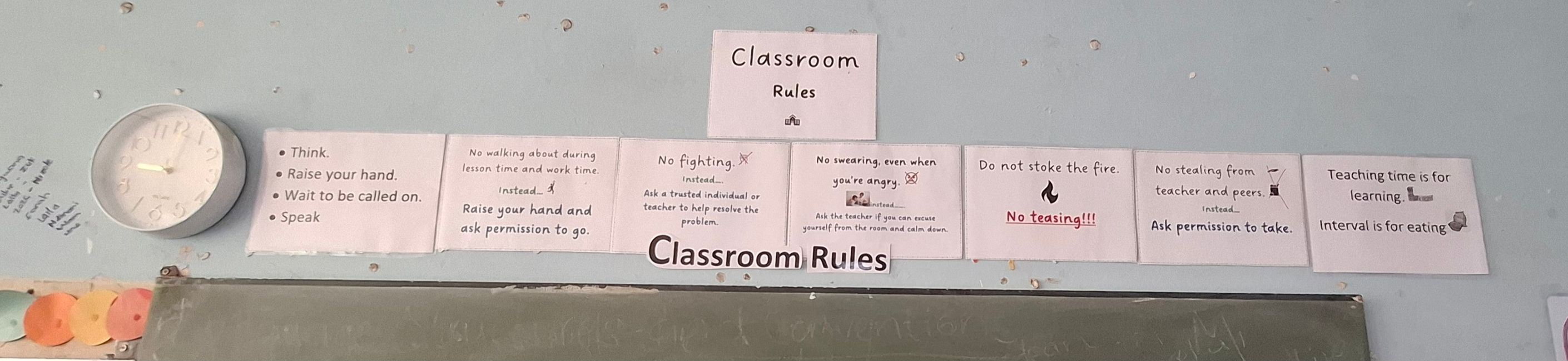 Classroom rules (example 2)