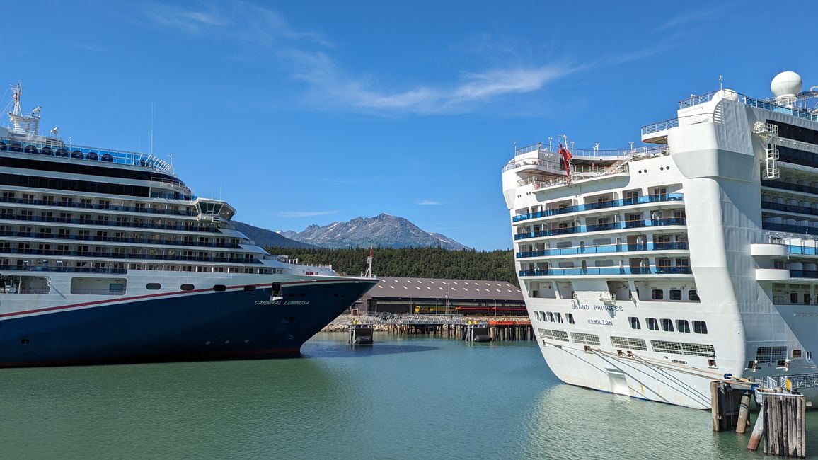 Day 23: Skagway - Haines: the big sweating in Alaska begins!