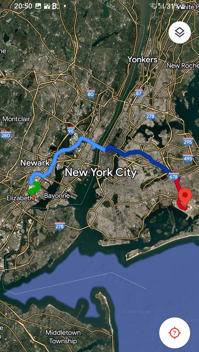 Mein Transfer EWR->JFK