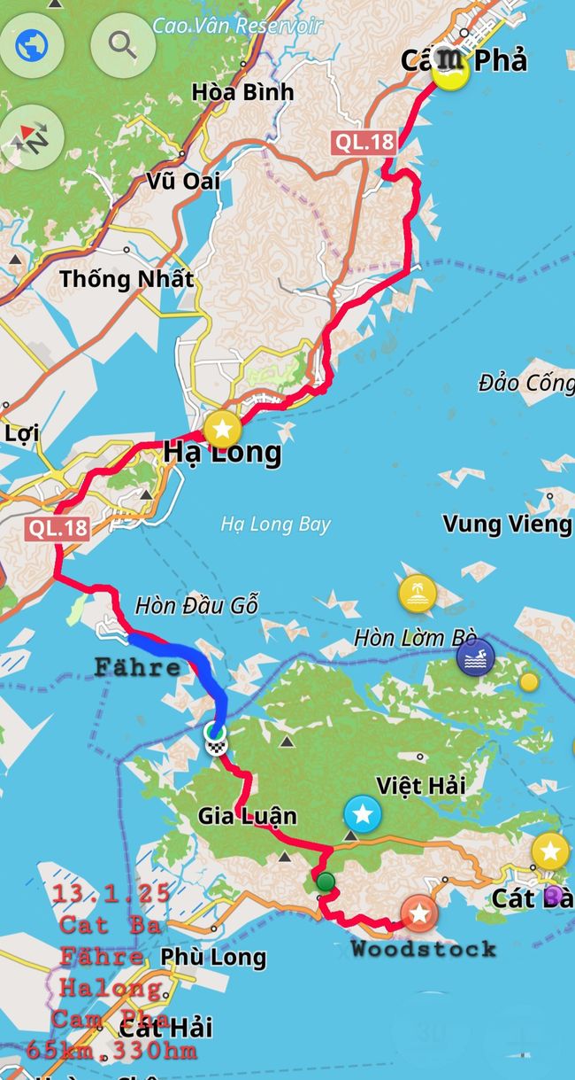 13.1.25 Cat Ba-> Ha Long -> Cam Pham Ph