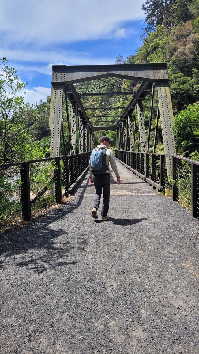 On the Trail of the Gold and Ore Mine in the Karangahake Gorge