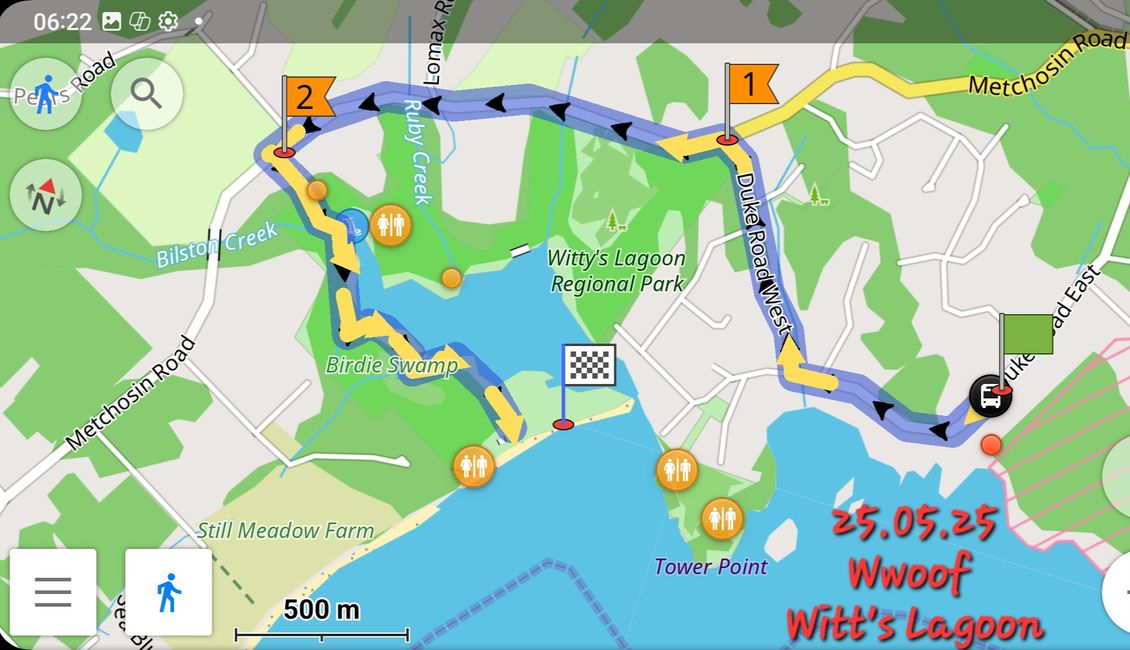 25.5.25 Wwoof 4, Witty's Lagoon