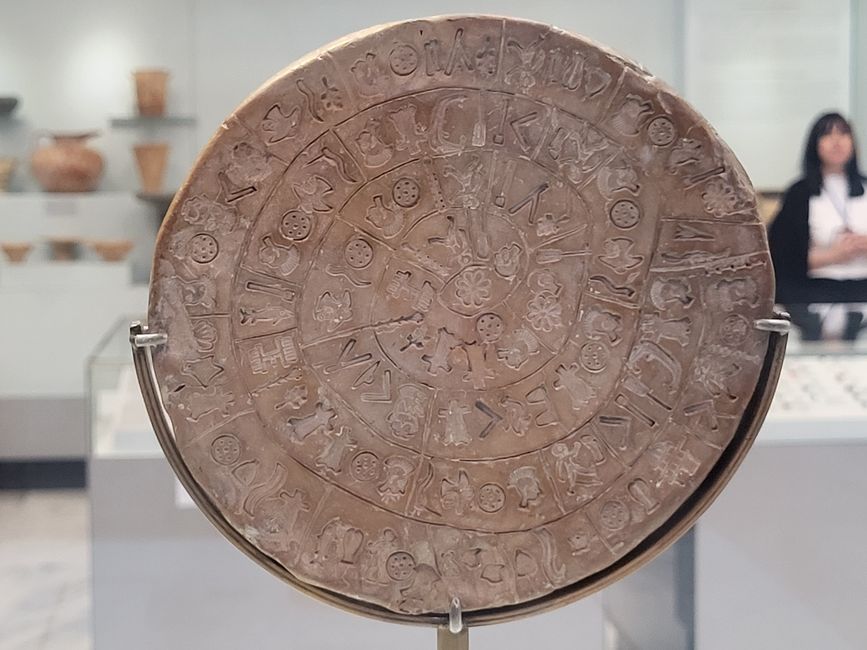 Disk of Festos in the Archaeological Museum