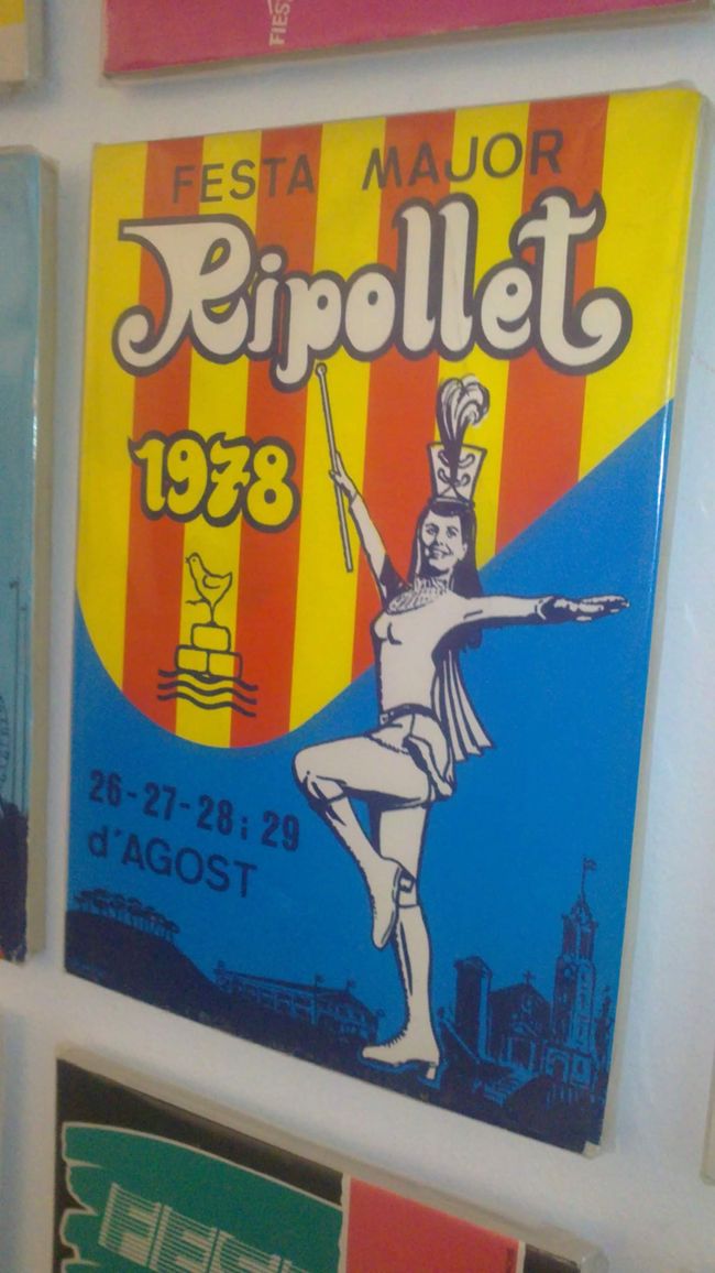 Old posters of the Festa Major de Ripollet (photos from 2018)