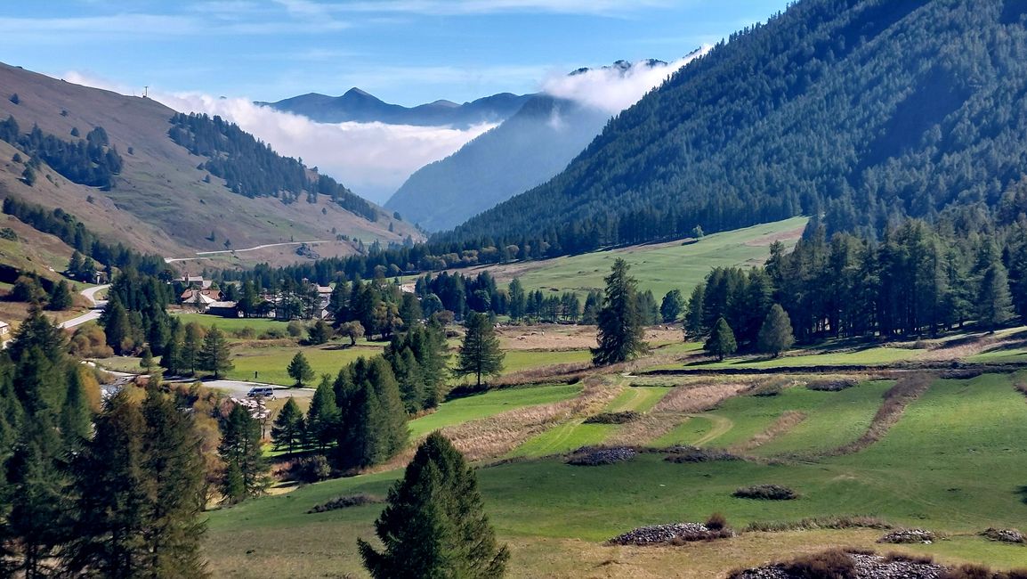 Blick auf das untere Varaita-Tal