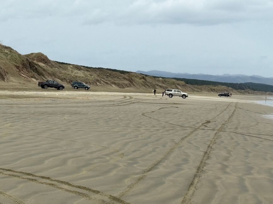 The most famous beach and the bleakest campsite in New Zealand - 90 Mile Beach