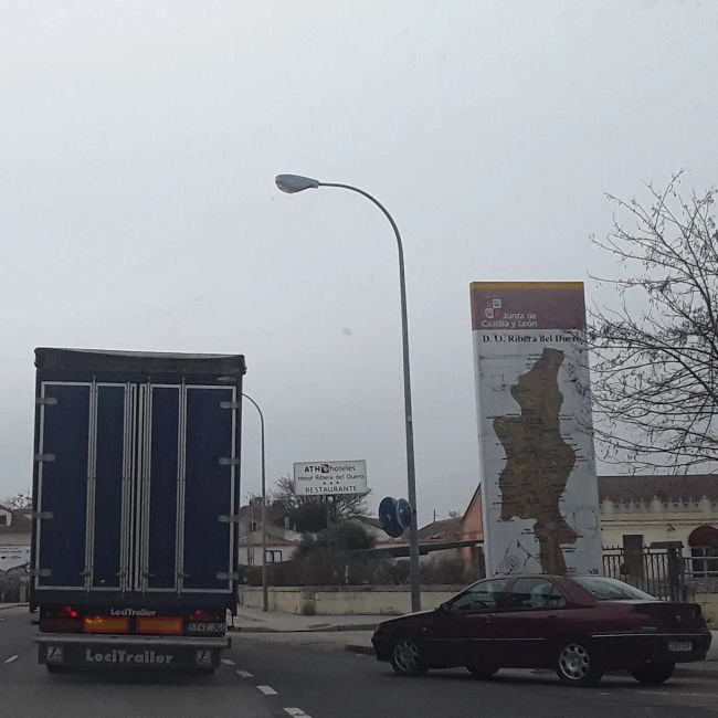 Fotos von meinem Auto aus Peñafiel (Valladolid) (Dezember 2019)