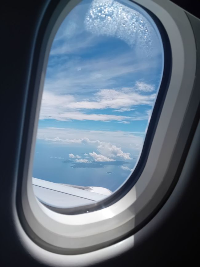 Aussicht vom Flugzeug 