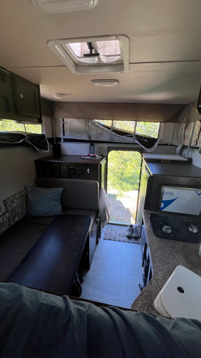 Inside camper