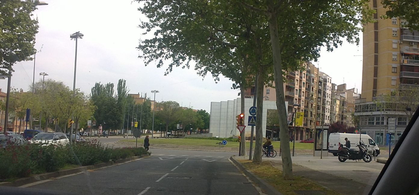 Foto dalla mia auto a Lleida (Catalogna, Spagna) (aprile 2019)