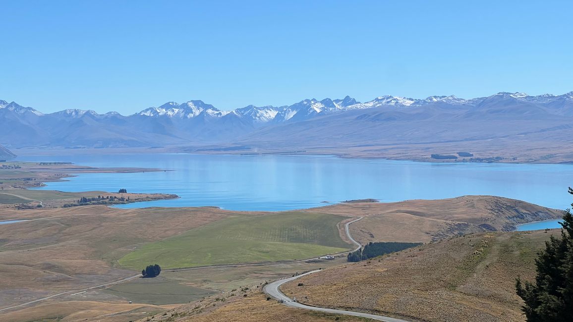 Mount John Track - Vista su Lake Tekapo