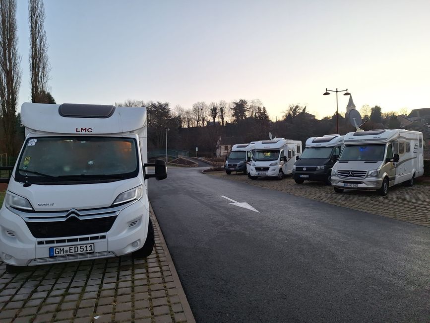 5 Womo's unterwegs