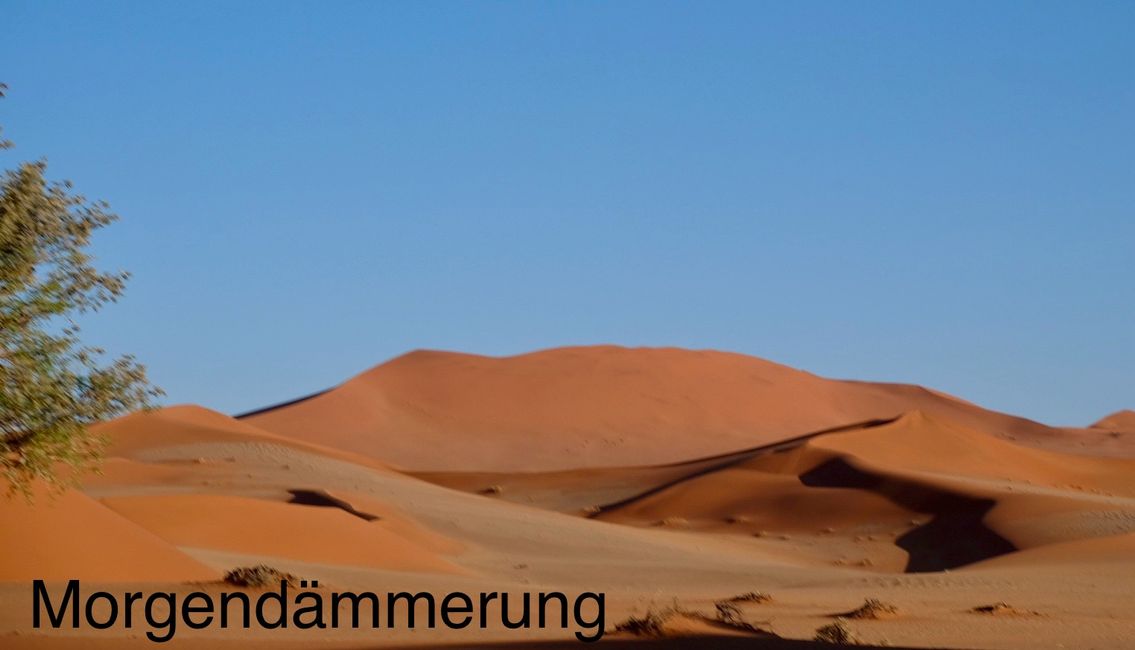 Dünenbesteigung in Namib Wüste