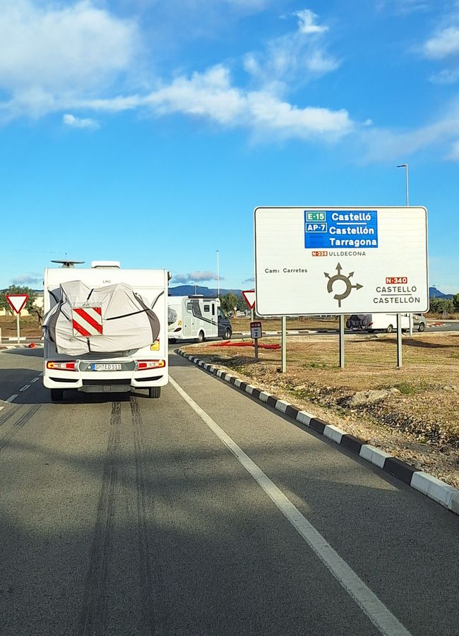 Auf die AP-7 klarer Himmel 