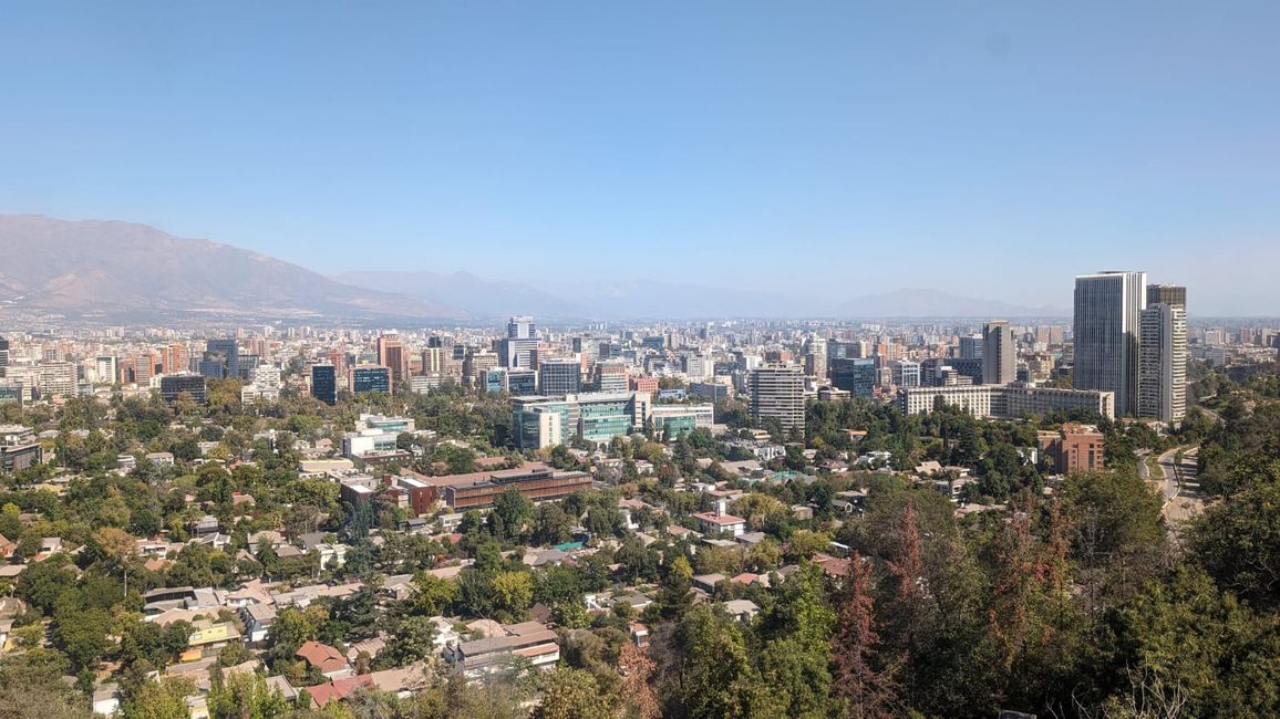 Llegada a Santiago de Chile