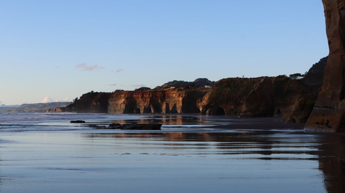 Schöner Blick entlang der Steilküste