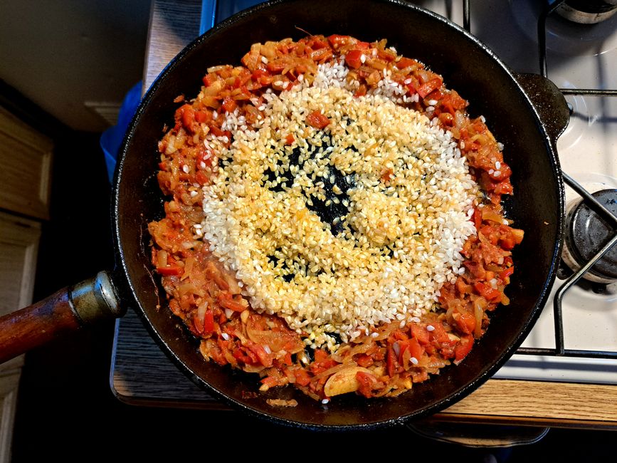 Marktschreier und Paella