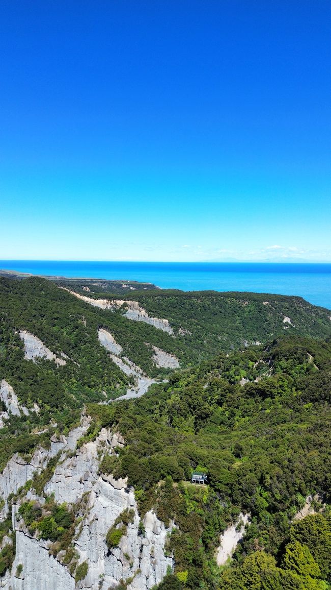 Putangirua Pinnacles - Blick Richtung Meer