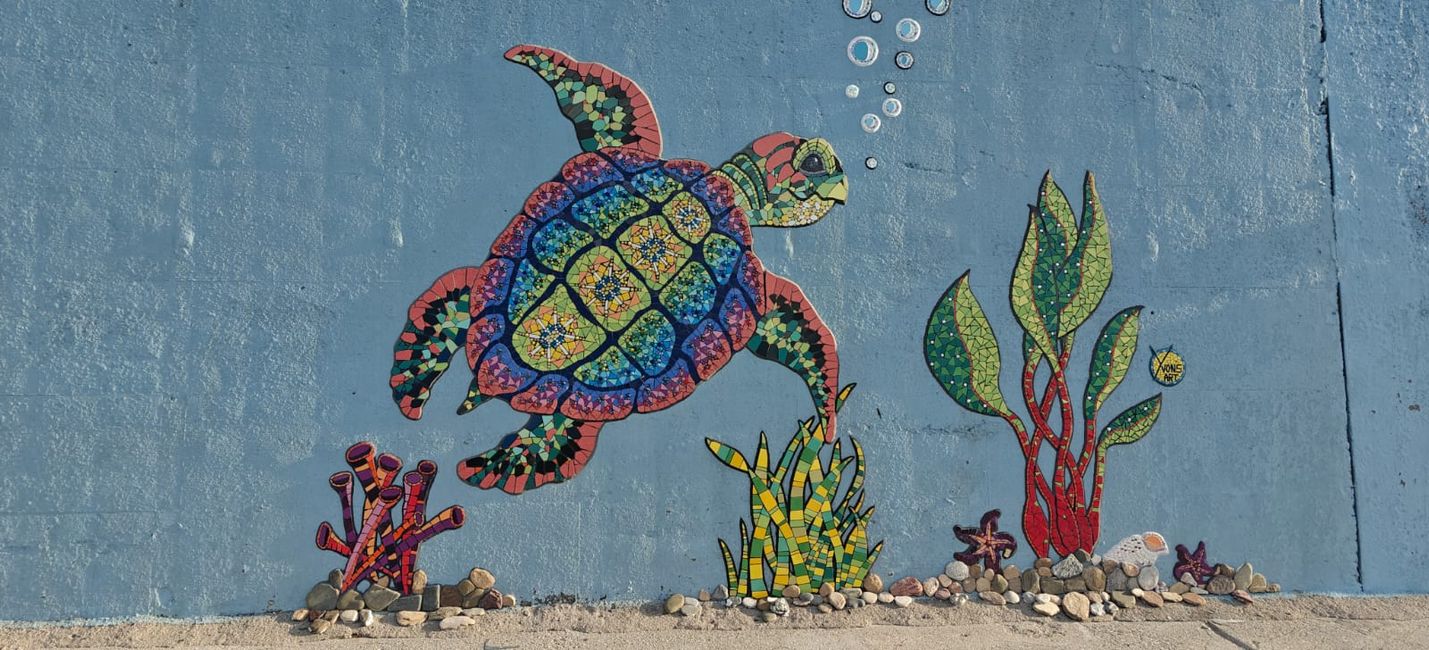 Kaimauerbilder Hafen Agia Galini