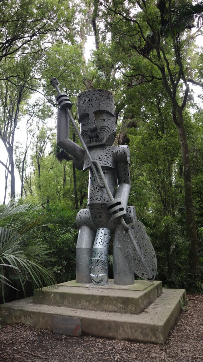 Skulptur in der Manawatu Gorge