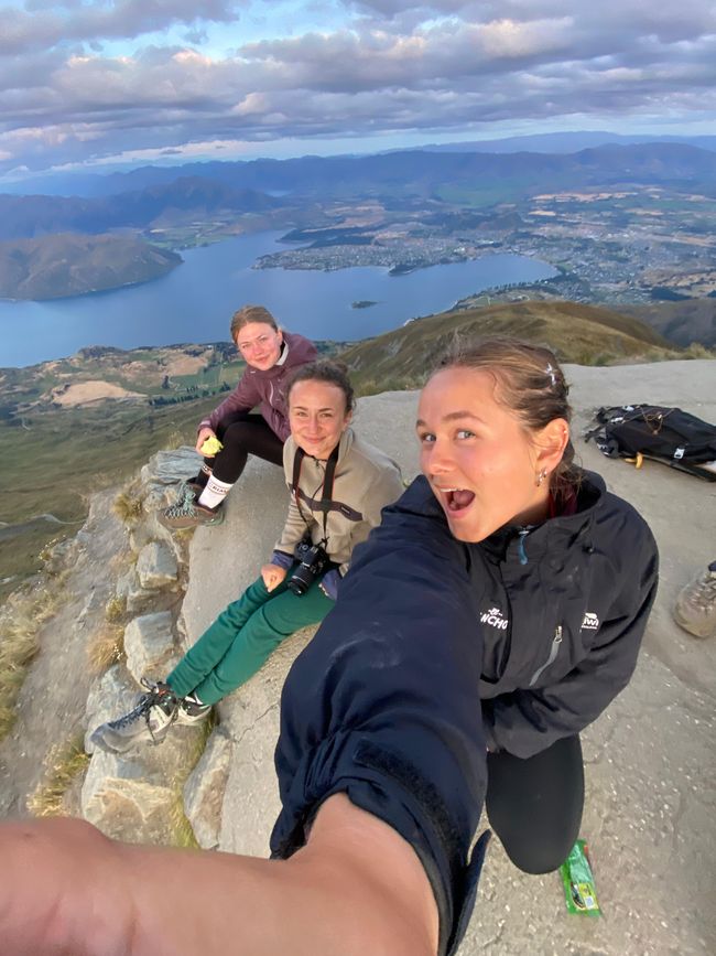 Roys Peak, oben auf der Spitze