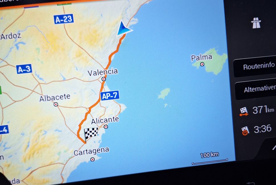 Wie immer, zuerst die Route