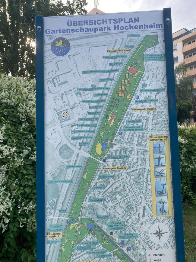 Hier ein Überblick über den heutige Park