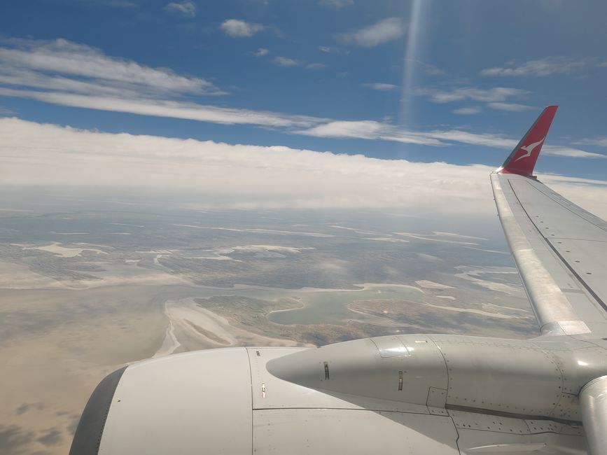 Overflight of the salt lakes
