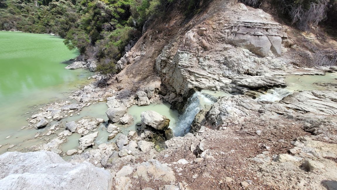 In Wai-O-Tapu National Park and at Lady Knox