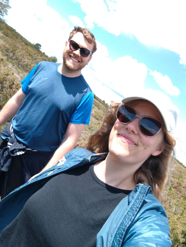 Wir sind gut vor der Sonne geschützt 