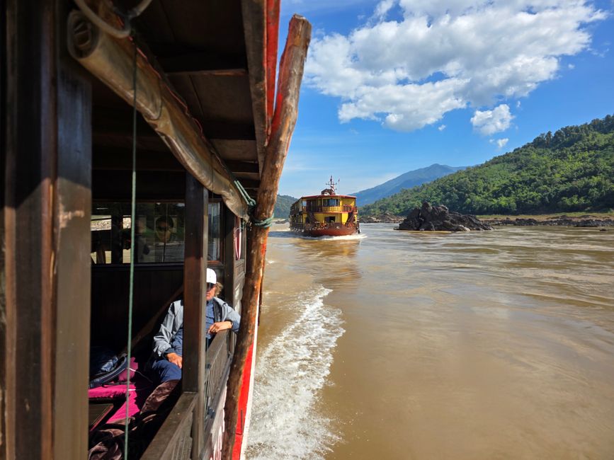 Auf dem Mekong von Luang Prabang nach Ban Houayxay