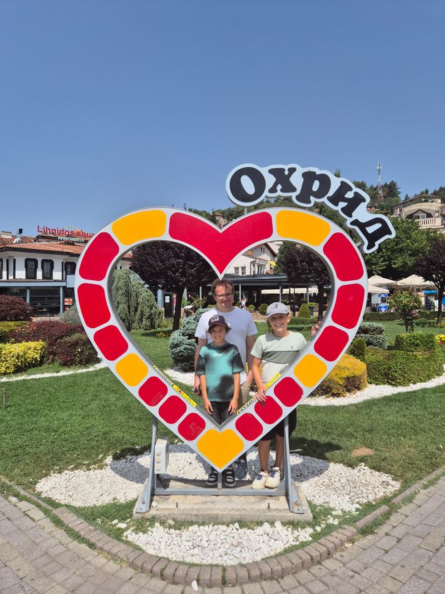 Lac d'Ohrid Macédoine du Nord