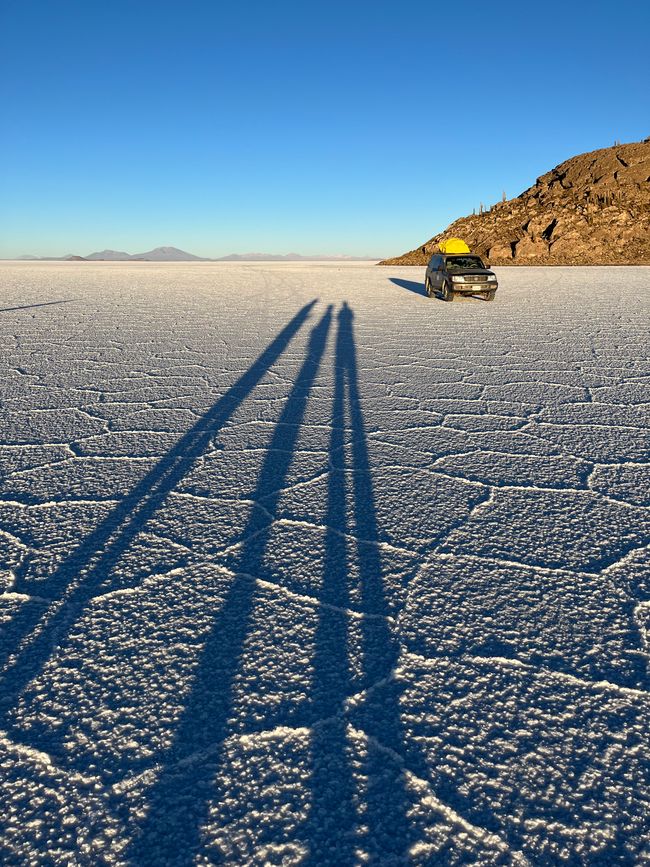 Sonnenaufgang auf dem Salar de Uyuni