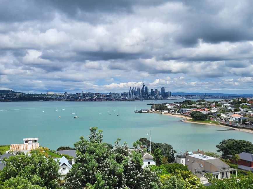 Blick auf Auckland von Devonport
