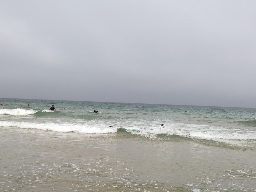 Surfing à la playa de Luaña